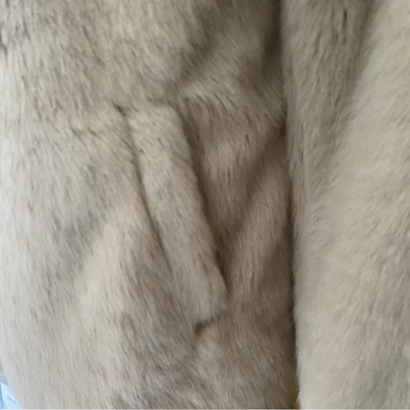 A New Day Faux Fur Coat. Cream. XS - Picture 2 of 7